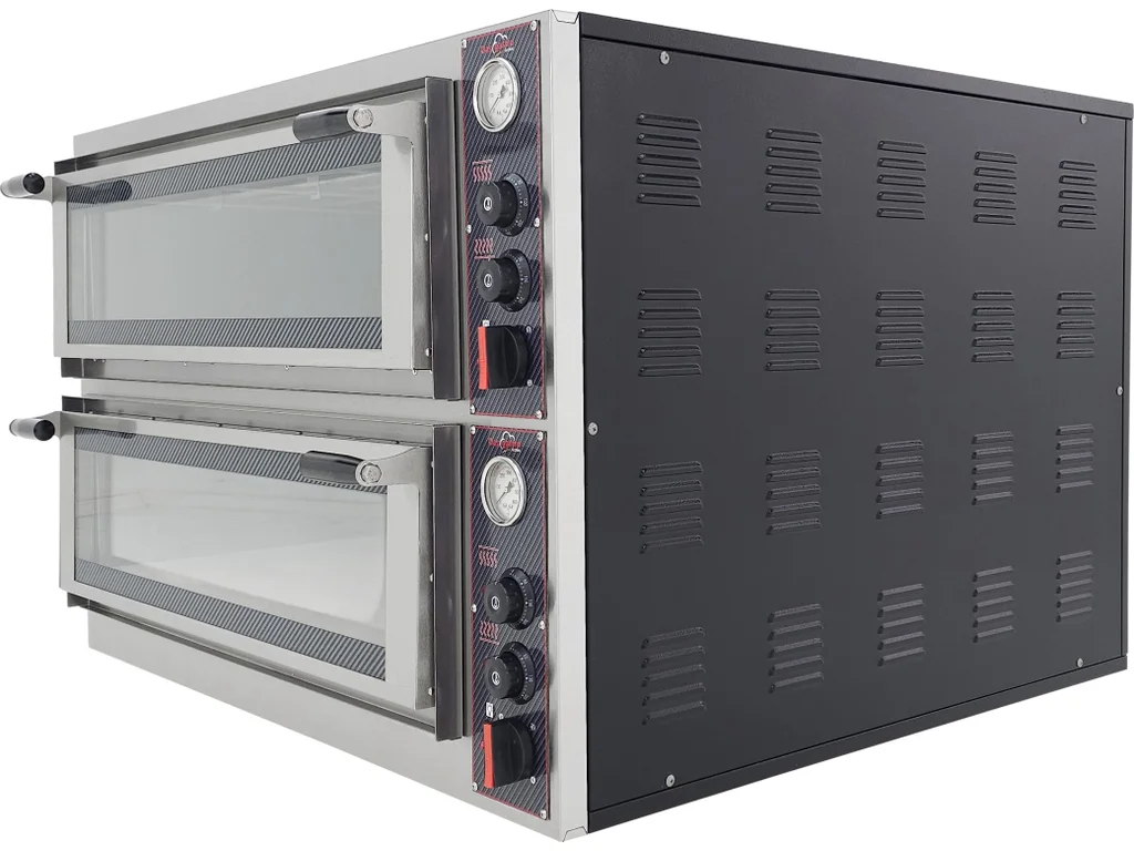 Elektrická pizza pec - jednoposchodová, 6,9 kW, 4 × Ø 32 cm pizza