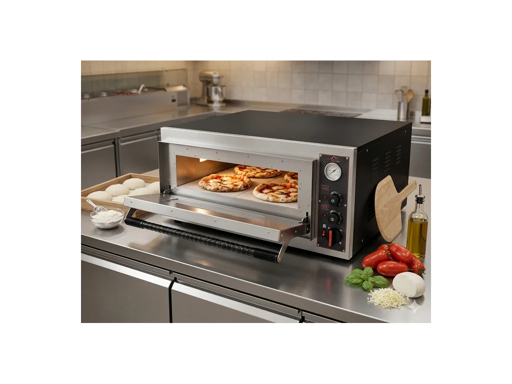 Elektrická pizza pec– jednopatrová, 4,7 kW, 4x Ø 32 cm pizza – Obrázok 4
