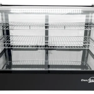 Stolná chladiaca vitrína – 160 l – čierna, zaoblená