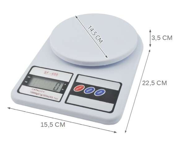 Kuchynská váha 10 kg Ruhhy 24174 – Obrázok 3