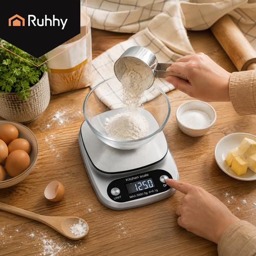 Kuchynská váha Ruhhy 5 kg – Obrázok 4