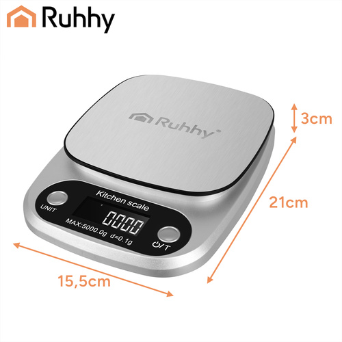 Kuchynská váha Ruhhy 5 kg – Obrázok 2