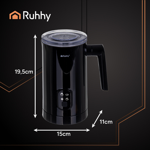 Napeňovač mlieka čierny 400W Ruhhy 26180 – Obrázok 4