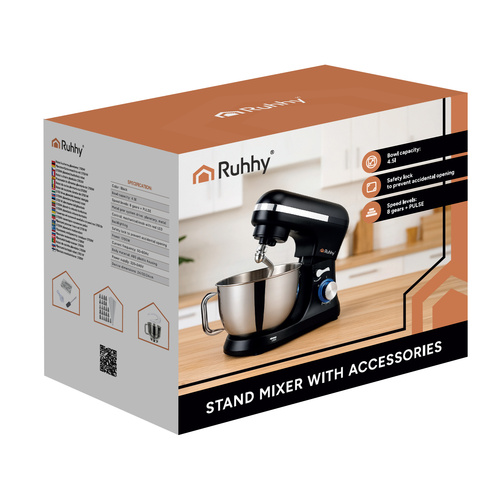 Planetárny kuchynský robot Ruhhy 1700W – Obrázok 4