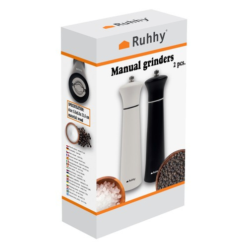 Ručný mlynček - 2 ks. Ruhhy 24721 – Obrázok 3