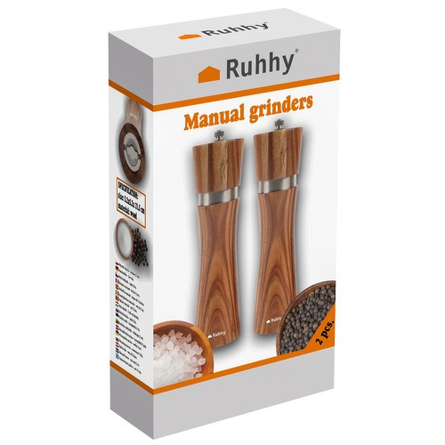 Ručný mlynček - sada 2 ks Ruhhy 24650 – Obrázok 5