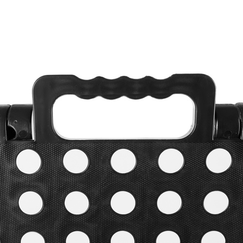 Skladací taburet čiernobiely 39cm – Obrázok 6