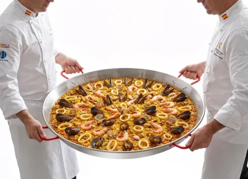 Panvica na paellu, HENDI, Vhodné pre plynový gril Fiesta 146804 & 146842 , ⌀800x(H)75mm – Obrázok 3