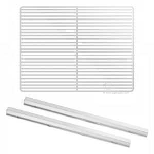 Nerezové koľajnice – 680 mm – EN 600 × 400 – s plastifikovanými nosnými roštami – vhodné pre BKIB