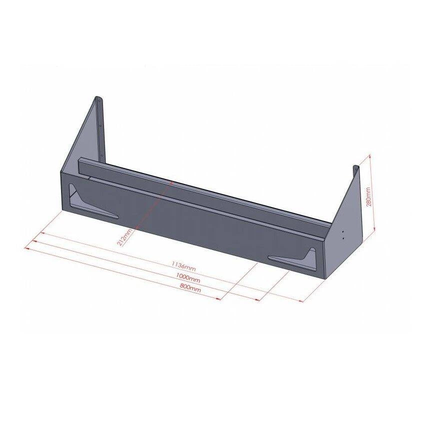 Dvojitý regál na fľaše 114x21,2x30,6 cm | FORGAST FG15406 – Obrázok 2