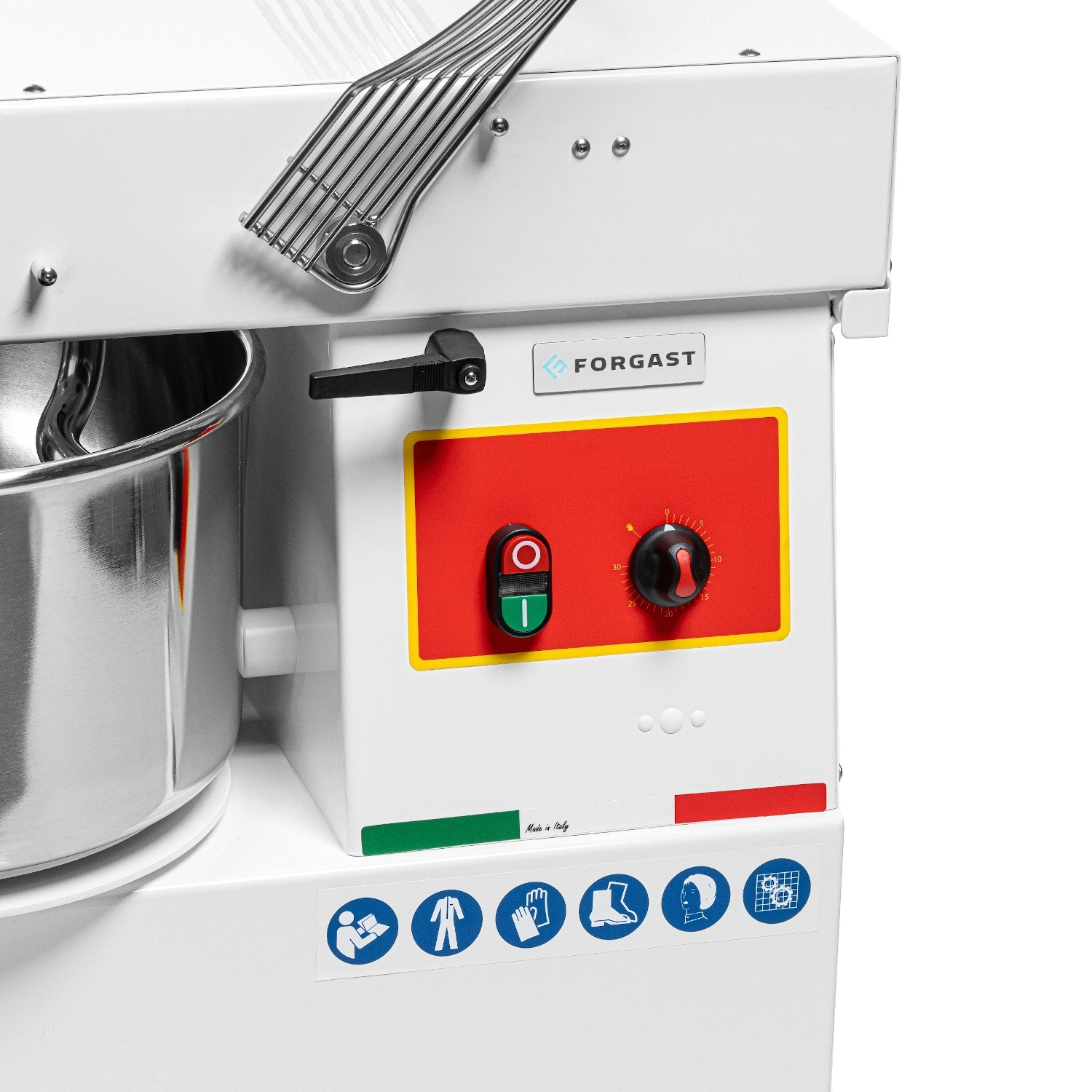 Špirálový mixér (miešač), 22 l, so zdvíhateľnou hlavou, 750 W, 230 V | FORGAST FG10424 – Obrázok 6