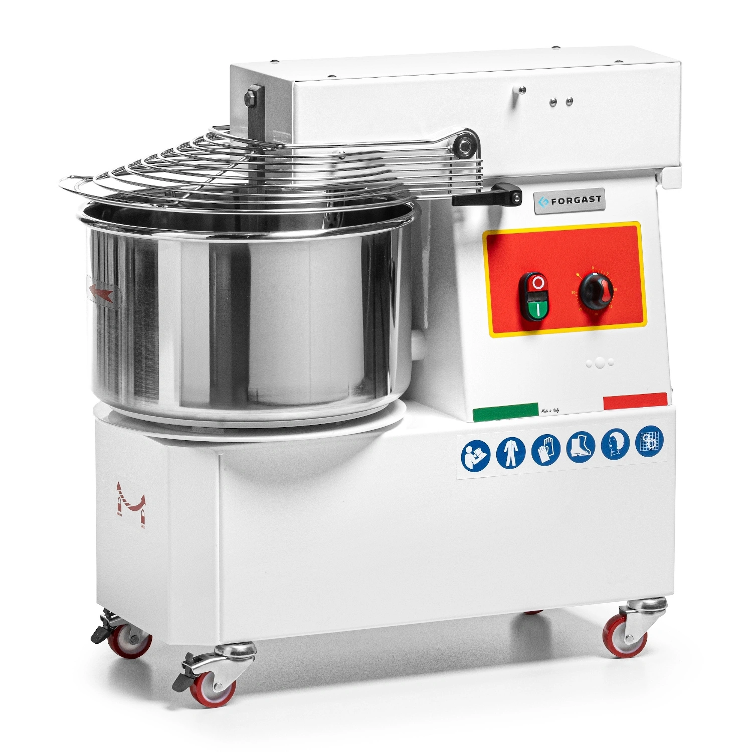 Špirálový mixér (miešač), 33 l, so zdvíhacou hlavou, 1.1 kW, 230 V | FORGAST FG10425 – Obrázok 9