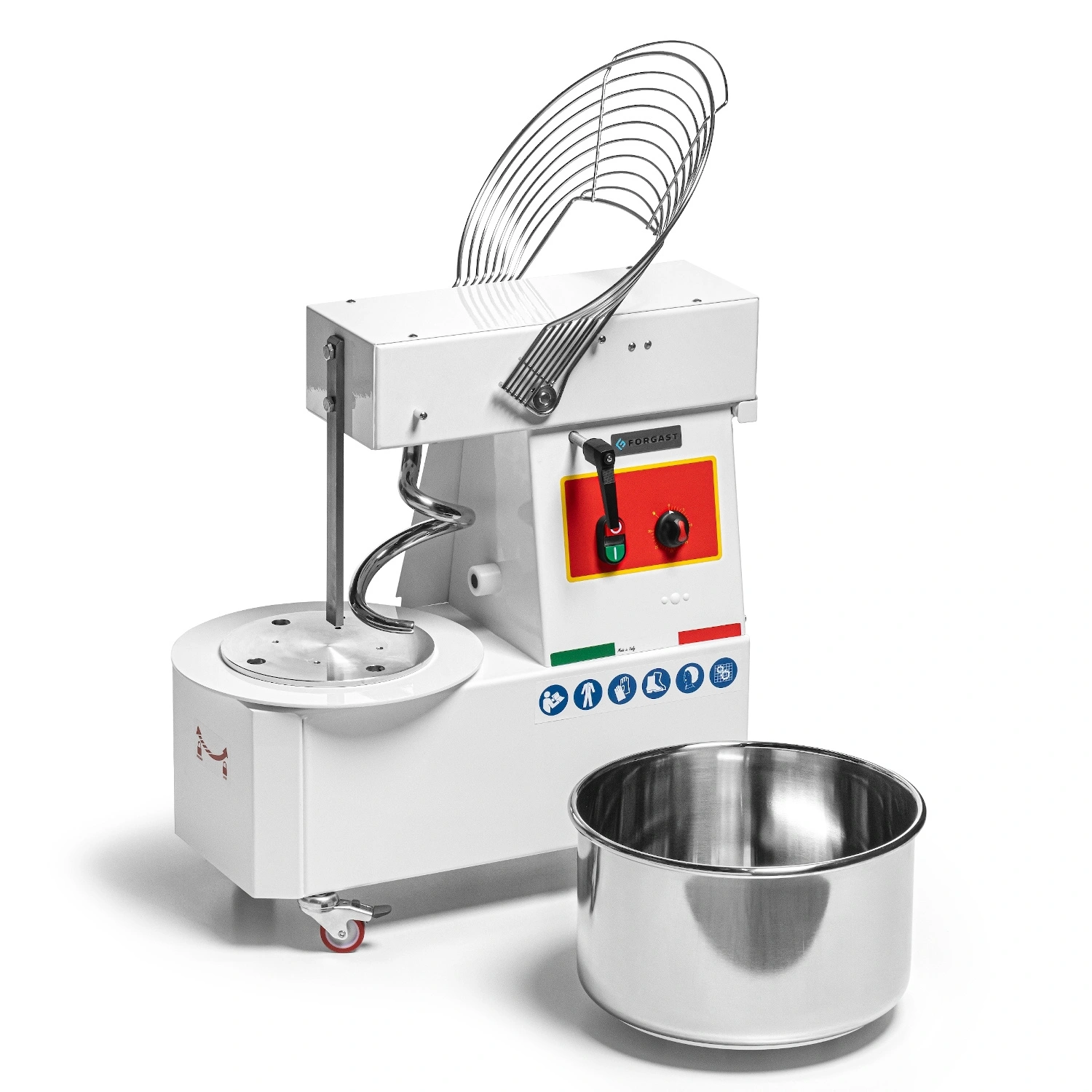 Špirálový mixér (miešač), 33 l, so zdvíhacou hlavou, 1.1 kW, 230 V | FORGAST FG10425 – Obrázok 4