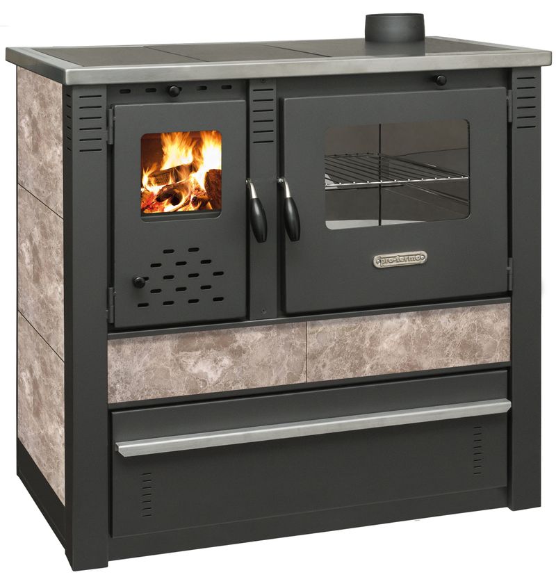 Sporák Pro PANONIA Ceramic, 10 kW, mocca, pravý vývod