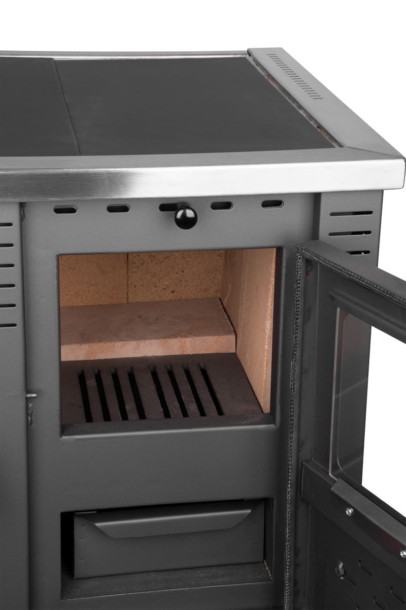 Sporák Pro PANONIA Ceramic, 10 kW, mocca, ľavý vývod – Obrázok 2