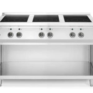 Indukčný sporák, 6 varných zón, HENDI, 400V/25500W, 1200x700x(H)890mm