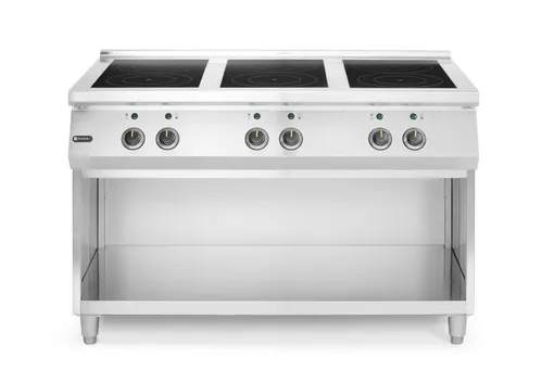 Indukčný sporák, 6 varných zón, HENDI, 400V/25500W, 1200x700x(H)890mm