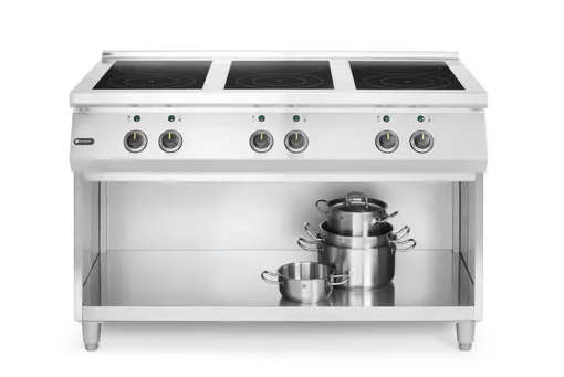 Indukčný sporák, 6 varných zón, HENDI, 400V/25500W, 1200x700x(H)890mm – Obrázok 3