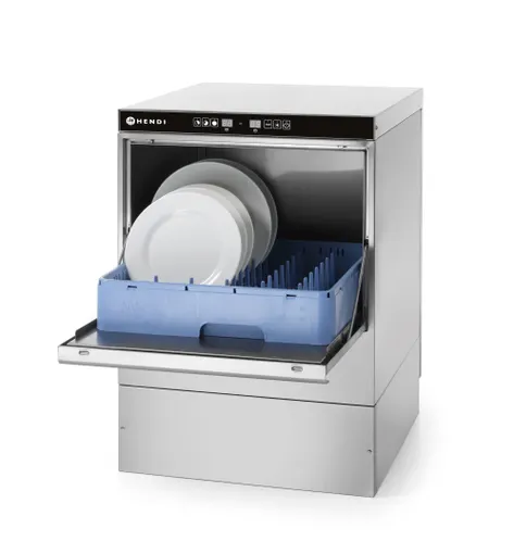 Umývačka riadu 50 x 50 – elektronické ovládanie, HENDI, Kitchen Line, 230V/3600W, 570x600x(H)830mm