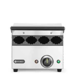 Kontaktný gril na hotdog a tortily, HENDI, 230V/1800W, 385x285x(H)254mm