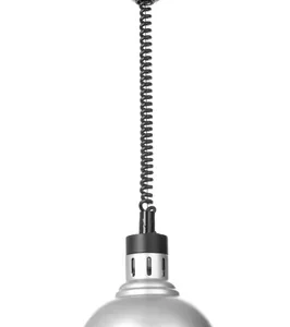 Ohrevná lampa nastaviteľná, tvar kupola, HENDI, Strieborná, 230V/250W, ⌀250x(H)207mm