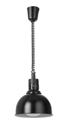 Ohrevná lampa nastaviteľná, tvar kupola, HENDI, Čierna, 230V/250W, ⌀250x(H)207mm