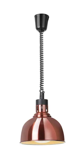 Ohrevná lampa nastaviteľná, tvar kupola, HENDI, Medená, 230V/250W, ⌀250x(H)207mm – Obrázok 2