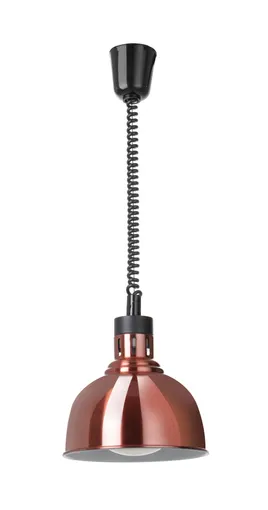 Ohrevná lampa nastaviteľná, tvar kupola, HENDI, Medená, 230V/250W, ⌀250x(H)207mm