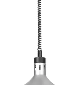 Ohrevná lampa nastaviteľná, tvar zvon, HENDI, Strieborná, 230V/250W, ⌀295x(H)207mm