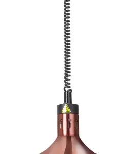 Ohrevná lampa nastaviteľná, tvar zvon, HENDI, Medená, 230V/250W, ⌀295x(H)207mm