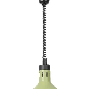 Ohrevná lampa nastaviteľná, tvar zvon, HENDI, Zelená, 230V/250W, ⌀295x(H)207mm