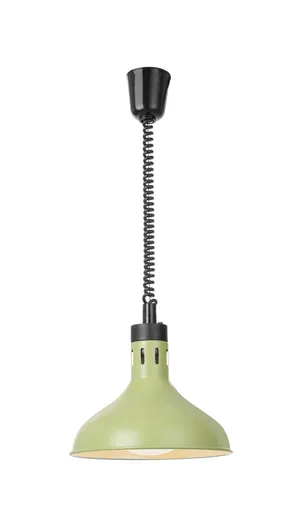 Ohrevná lampa nastaviteľná, tvar zvon, HENDI, Zelená, 230V/250W, ⌀295x(H)207mm