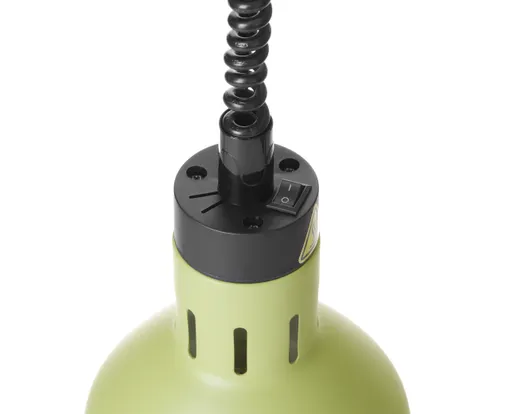 Ohrievacia lampa, valcová, HENDI, Zelená, 230V/375W, ⌀175x(H)250mm – Obrázok 3