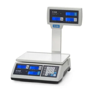 Obchodná váha (certifikovaná) so stĺpikom, 15 kg, CAS, 304x324x(H)419mm