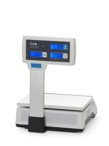Obchodná váha (certifikovaná) so stĺpikom, 15 kg, CAS, 304x324x(H)419mm – Obrázok 3