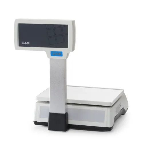 Obchodná váha (certifikovaná) so stĺpikom, 15 kg, CAS, 304x324x(H)419mm – Obrázok 2
