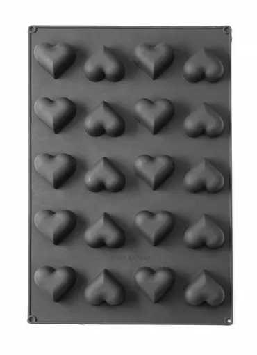 Silikónová forma HEART, HENDI, 570x375x(H)35mm, Srdce – Obrázok 3