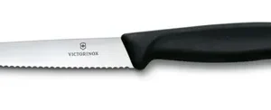 Nôž na steak a pizzu, Victorinox, Čierna, (L)222mm