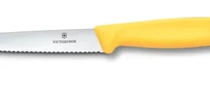 Nôž na steak a pizzu, Victorinox, Žltá, (L)222mm