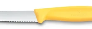 Nôž na zeleninu, vrúbkovaný, Victorinox, Žltá, (L)190mm