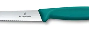 Nôž na zeleninu, vrúbkovaný, Victorinox, Zelená, (L)212mm