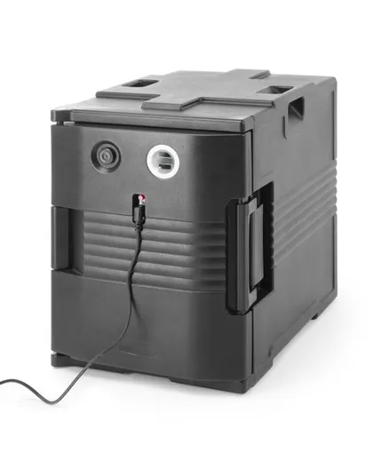Termoizolačný kontajner s funkciou vyhrievania – catering, AmerBox, GN 1/1, 477x680x(H)620mm – Obrázok 7