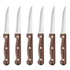 Steakový nôž, HENDI, Profi Line, Hnedá, 6 ks, (L)210mm
