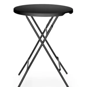 Barový stôl, AmerBox, Čierna, ⌀800x(H)1100mm, Okrúhle