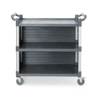 3-obalový polypropylénový servisný vozík, veľký, AmerBox, Obsahuje bočné panely poličky, 1010x500x(H)960mm