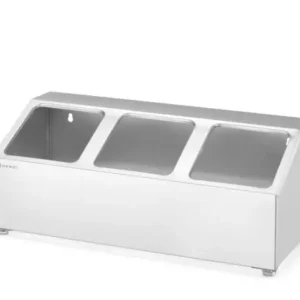 Stojan pre gastronádoby, HENDI, 3 priehradky, 512x245x(H)215mm