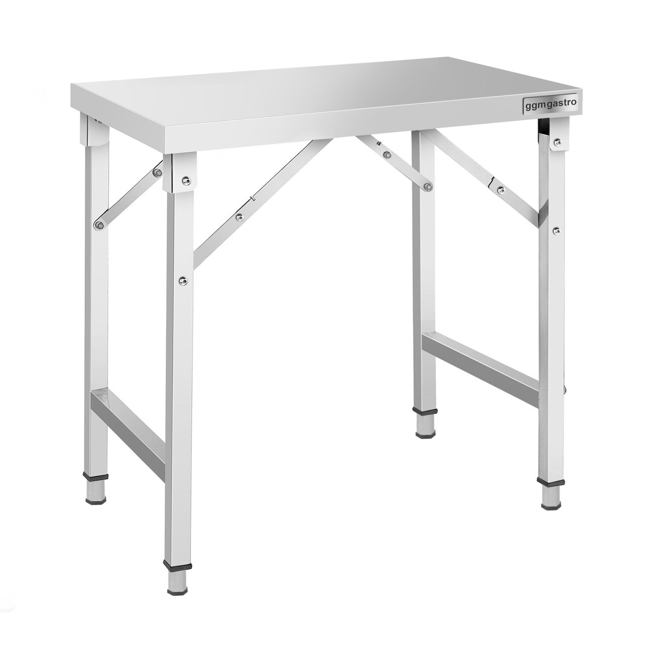 Nerezový pracovný stôl – skladací – 1000 × 700 mm – Obrázok 6