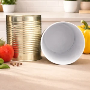 Konzerva - plechovica 99/96x119 "1000g" (800ml) Biela /Zlato