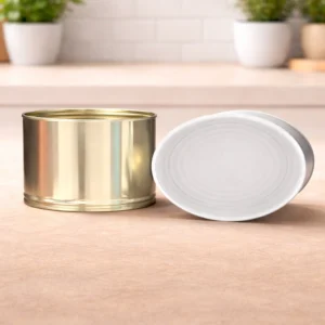 Konzerva - plechovka 73/70x58,3 "250g" (200ml.) Biela/ Zlato
