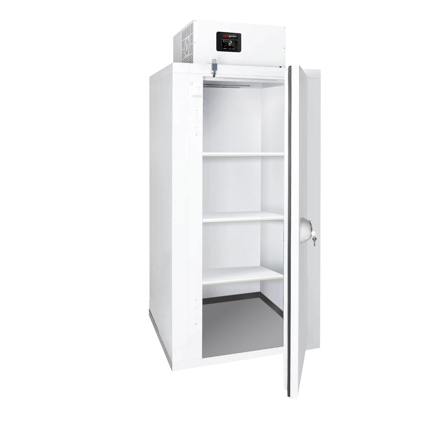 Kompaktná chladiaca bunka – 1000 × 1100 mm – 1,59 m³ – s 3 policami. – Obrázok 6